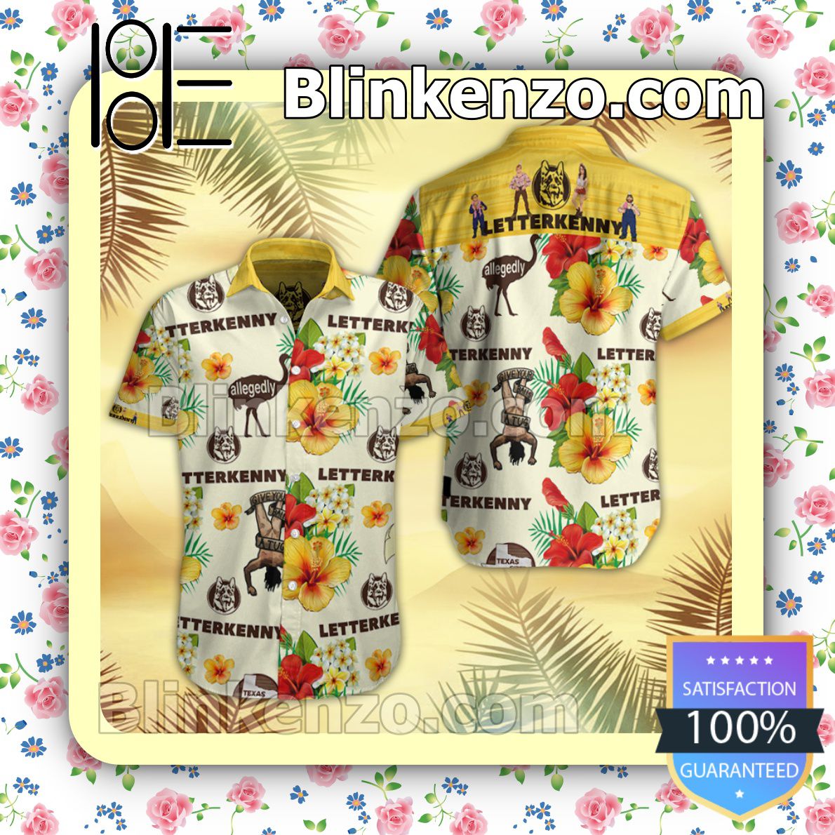 Letterkenny Tropical Hibiscus Summer Shirts