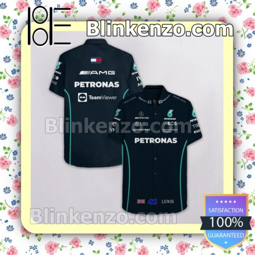 Lewis Hamilton 44 Mercedes AMG Petronas F1 Racing Team Viewer Ineos Ubs Summer Hawaiian Shirt