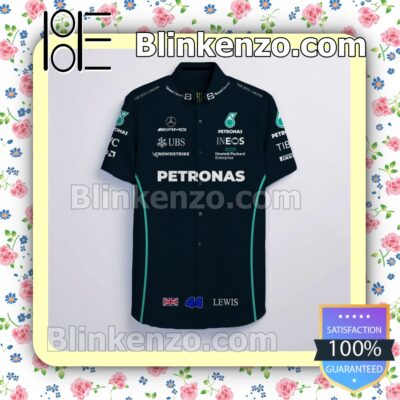 Lewis Hamilton 44 Mercedes AMG Petronas F1 Racing Team Viewer Ineos Ubs Summer Hawaiian Shirt a