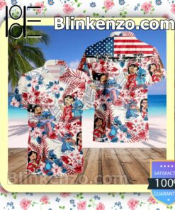 Lilo & Stitch Costume Disney Summer Hawaiian Shirt, Mens Shorts