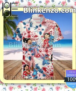 Lilo & Stitch Costume Disney Summer Hawaiian Shirt, Mens Shorts a