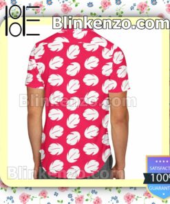 Lilo Stitch Inspired Disney Cartoon Graphics Red Summer Hawaiian Shirt, Mens Shorts a