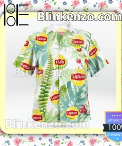 Lipton Ice Tea Flowery Summer Hawaiian Shirt