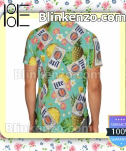 Lite Beer Summer Hawaiian Shirt, Mens Shorts a