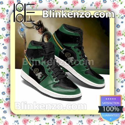 Loki Printed Air Jordan 1 Mid Shoes