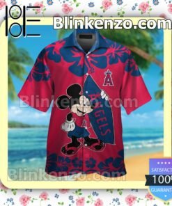 Los Angeles Angels Mickey Mouse Mens Shirt, Swim Trunk