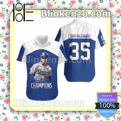 Los Angeles Dodgers Cody Bellinger 35 Champions Summer Shirt