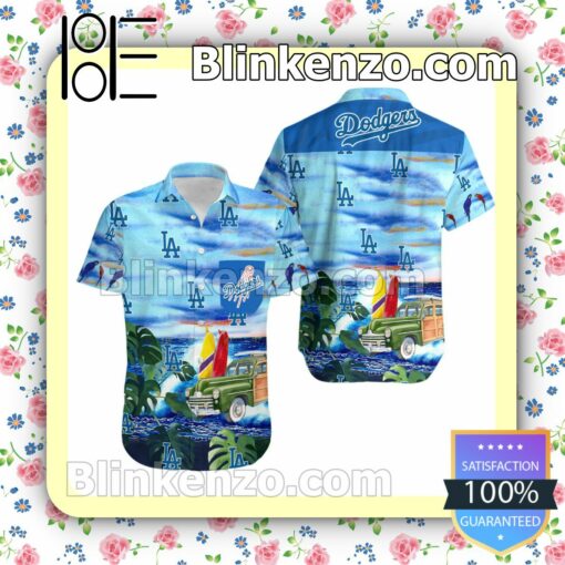 Los Angeles Dodgers Huntington Woody Beach Day Summer Shirts
