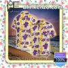 Los Angeles Laker Yellow And Purple Hibiscus Summer Shirt