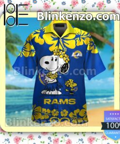 Los Angeles Rams & Snoopy Mens Shirt, Swim Trunk