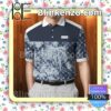 Louis Vuitton Blue White Mix Monogram Tapestry Embroidered Polo Shirts
