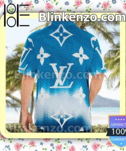 Louis Vuitton Escale Neverfull Blue Tie Dye Luxury Beach Shirts, Swim Trunks b