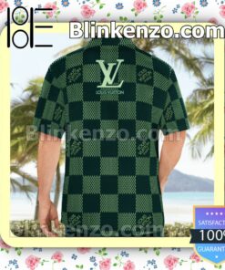 Louis Vuitton Green Checkerboard Luxury Beach Shirts, Swim Trunks b