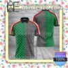 Louis Vuitton Grey Checkerboard And Green Checkerboard Embroidered Polo Shirts