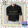 Louis Vuitton Luxury Brand Black Embroidered Polo Shirts