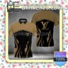 Louis Vuitton  Lv Luxury Brown And Black Embroidered Polo Shirts
