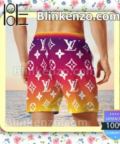 Louis Vuitton Mickey Mouse Monogram Gradient Luxury Beach Shirts, Swim Trunks x
