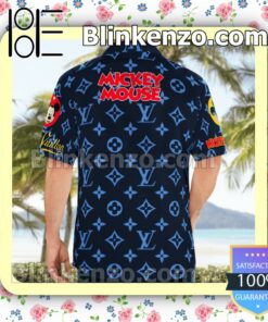 Louis Vuitton Mickey Mouse Navy Monogram Luxury Beach Shirts, Swim Trunks b
