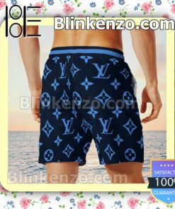 Louis Vuitton Mickey Mouse Navy Monogram Luxury Beach Shirts, Swim Trunks x