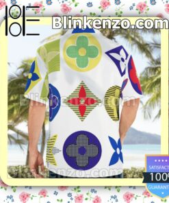 Louis Vuitton Multicolor Flower Logo Luxury Beach Shirts, Swim Trunks b