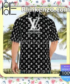 Louis Vuitton Supreme Monogram Black Luxury Beach Shirts, Swim Trunks b