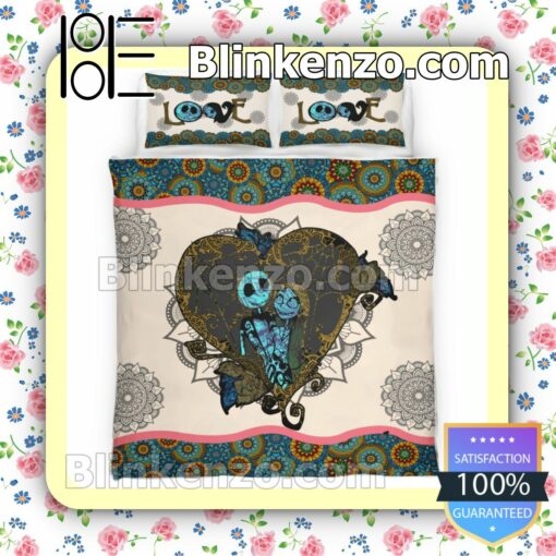 Love Forever Mandala Flower Pattern Queen King Quilt Blanket Set