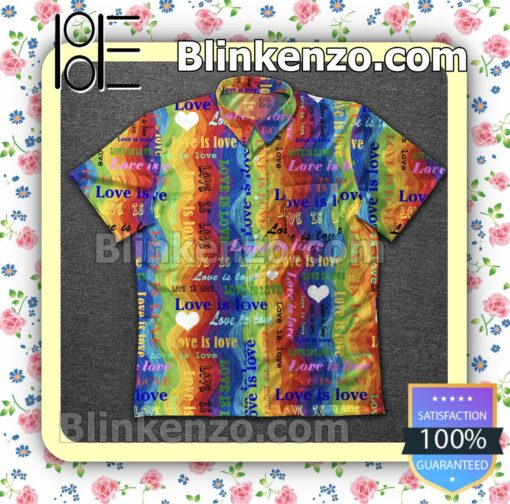 Love Is Love Rainbow Abstract Summer Shirts