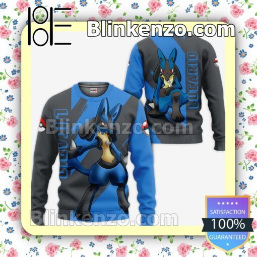 Lucario Pokemon Anime Personalized T-shirt, Hoodie, Long Sleeve, Bomber Jacket a