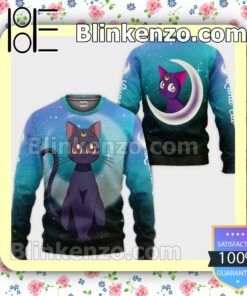 Luna Cat Sailor Moon Anime Personalized T-shirt, Hoodie, Long Sleeve, Bomber Jacket a