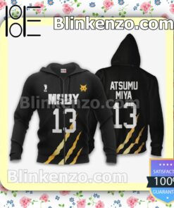 MSBY Atsumu Miya Uniform Number 13 Haikyuu Anime Personalized T-shirt, Hoodie, Long Sleeve, Bomber Jacket