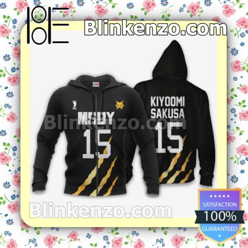 MSBY Kiyoomi Sakusa Uniform Number 15 Haikyuu Anime Personalized T-shirt, Hoodie, Long Sleeve, Bomber Jacket