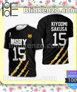 MSBY Kiyoomi Sakusa Uniform Number 15 Haikyuu Anime Personalized T-shirt, Hoodie, Long Sleeve, Bomber Jacket b