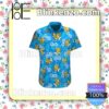 Magikarp Pokemon Floral Pattern Blue Summer Hawaiian Shirt
