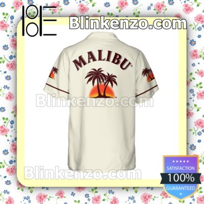 Malibu Beige Summer Hawaiian Shirt c