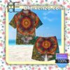 Mandala Grateful Dead  Summer Hawaiian Shirt, Mens Shorts