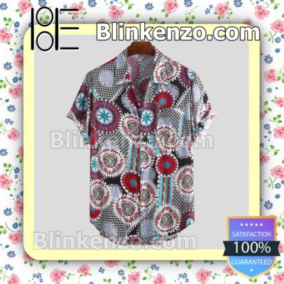 Mandala Print Chest Pocket Summer Shirts