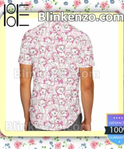 Marie Aristocats Disney Cartoon Graphics Inspired Summer Hawaiian Shirt, Mens Shorts a