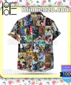 Marvel Comics Superhero Summer Hawaiian Shirt, Mens Shorts