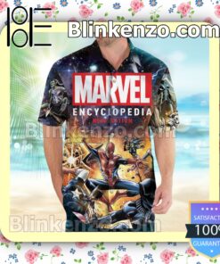 Marvel Encyclopedia New Edition Summer Hawaiian Shirt