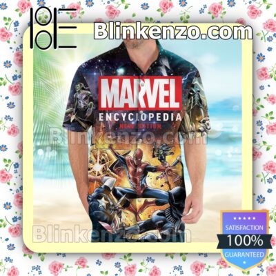 Marvel Encyclopedia New Edition Summer Hawaiian Shirt