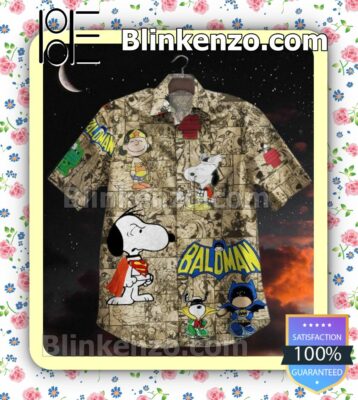 Marvel Snoopy Baldman Button-down Shirts