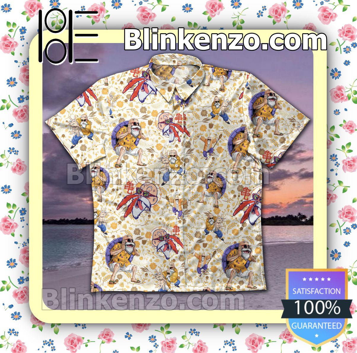 Master Roshi Little Flower Summer Shirts