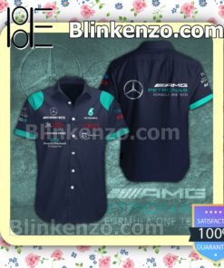 Mercedes AMG Petronas F1 Team Ineos UBS HP Summer Hawaiian Shirt b