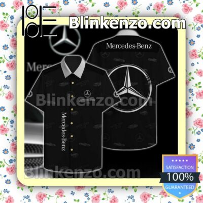 Mercedes-benz Car Print Black Summer Shirt