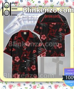 Metallica Ninja Star Red Summer Hawaiian Shirt c