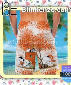 Miami Hurricanes Snoopy Autumn Mens Shirt, Swim Trunk a