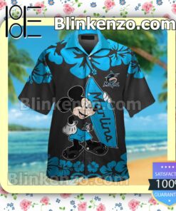 Miami Marlins Mickey Mouse Mens Shirt, Swim Trunk