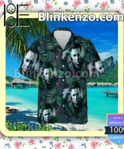 Michael Myers Horror Tropical Forest Summer Hawaiian Shirt, Mens Shorts