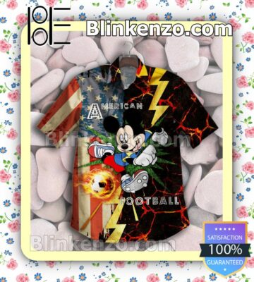 Mickey American Football American Flag Summer Shirts