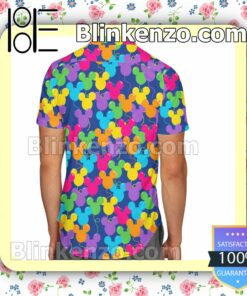 Mickey Ears Colorful Balloons Disney Summer Hawaiian Shirt, Mens Shorts a
